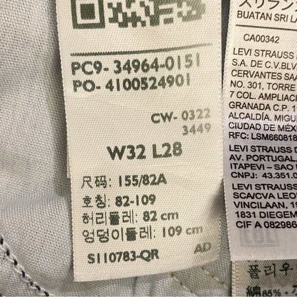 Levi’s 32 (14/15) Wedgie Straight Jeans Button Fly Stretch Womens High Rise - Picture 12 of 16